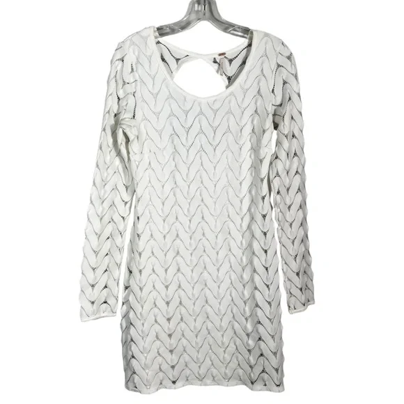 free people white crochet dress Nikki Crochet Mini Dress